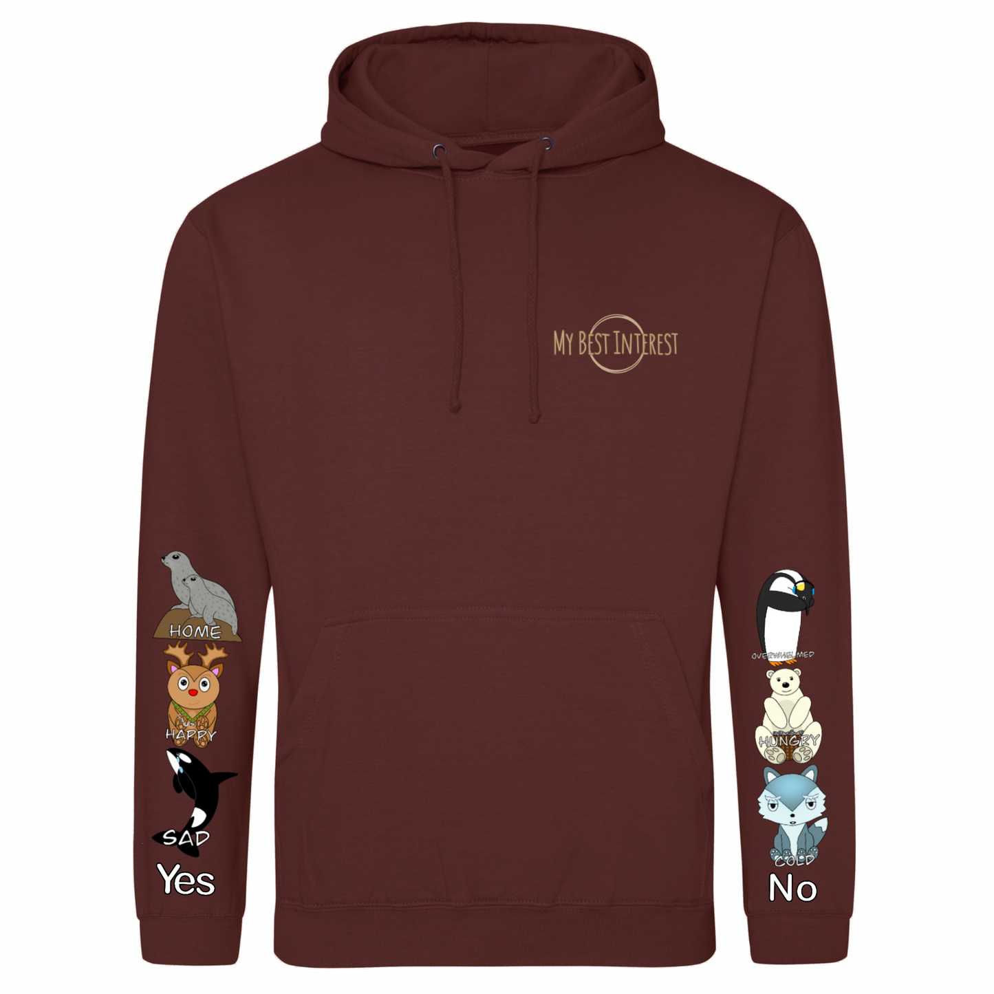 Adults Arctic Animals Communication Hoodie