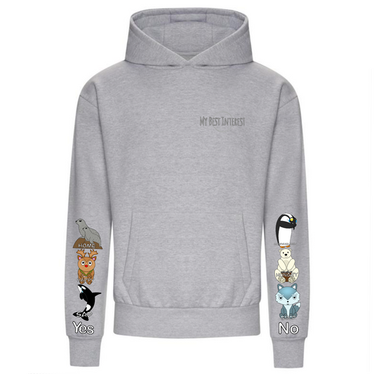 Adults Heavy Weight Arctic Animals Communication Hoodie