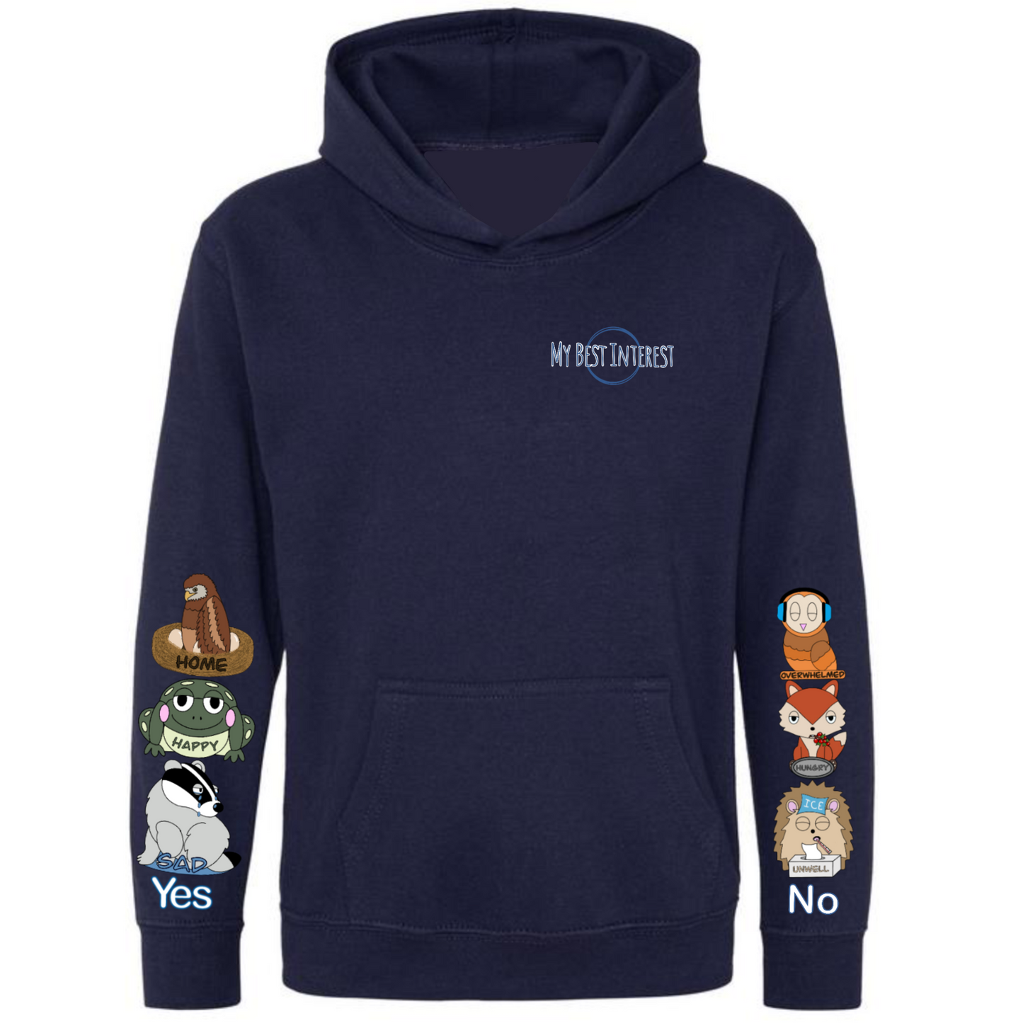 Kids Woodland Animal Communication Hoodie