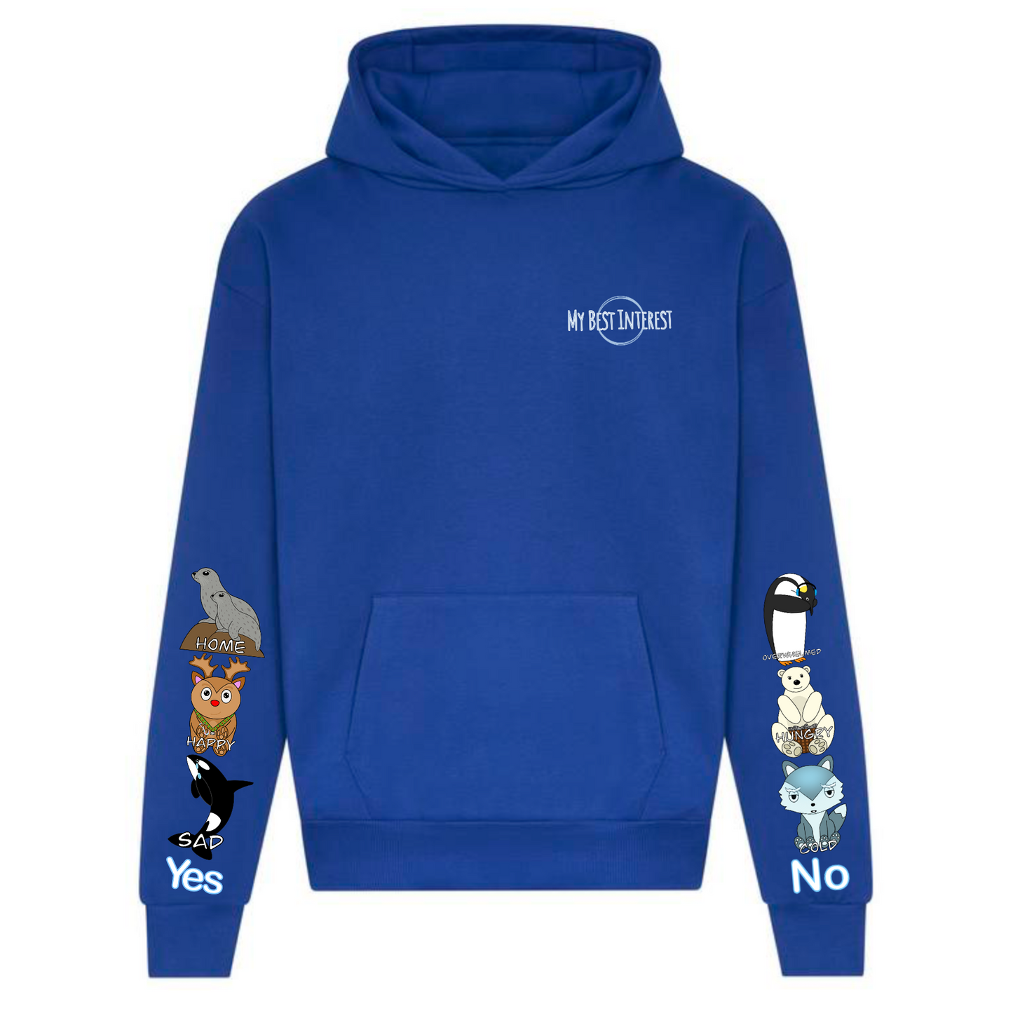 Adults Heavy Weight Arctic Animals Communication Hoodie