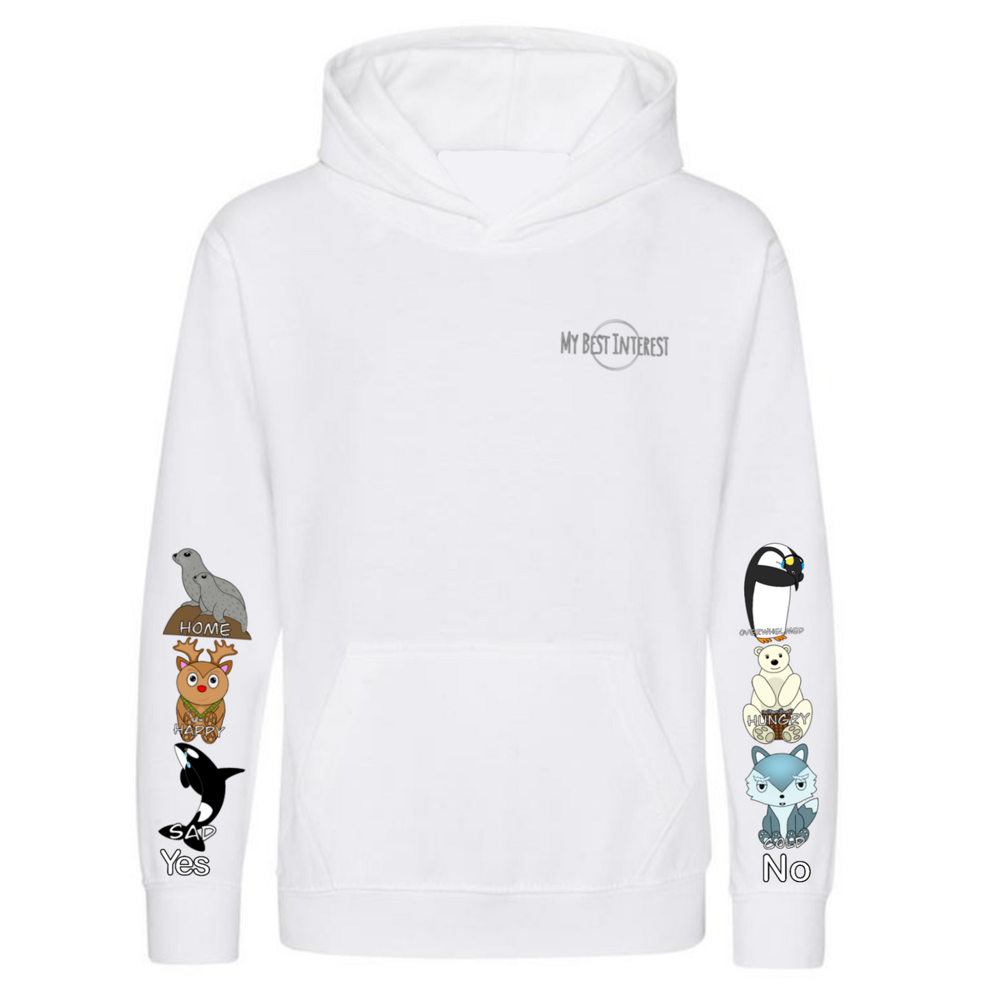 Kids Arctic Animals Communication Hoodie