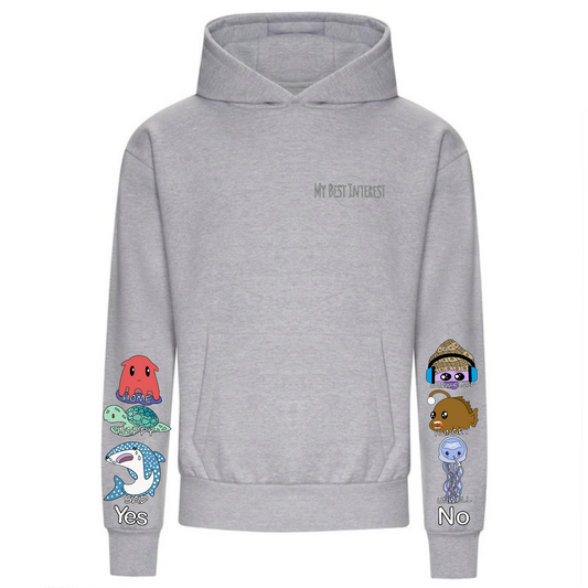 Adults Heavy Weight Sea Creatures Communication Hoodie