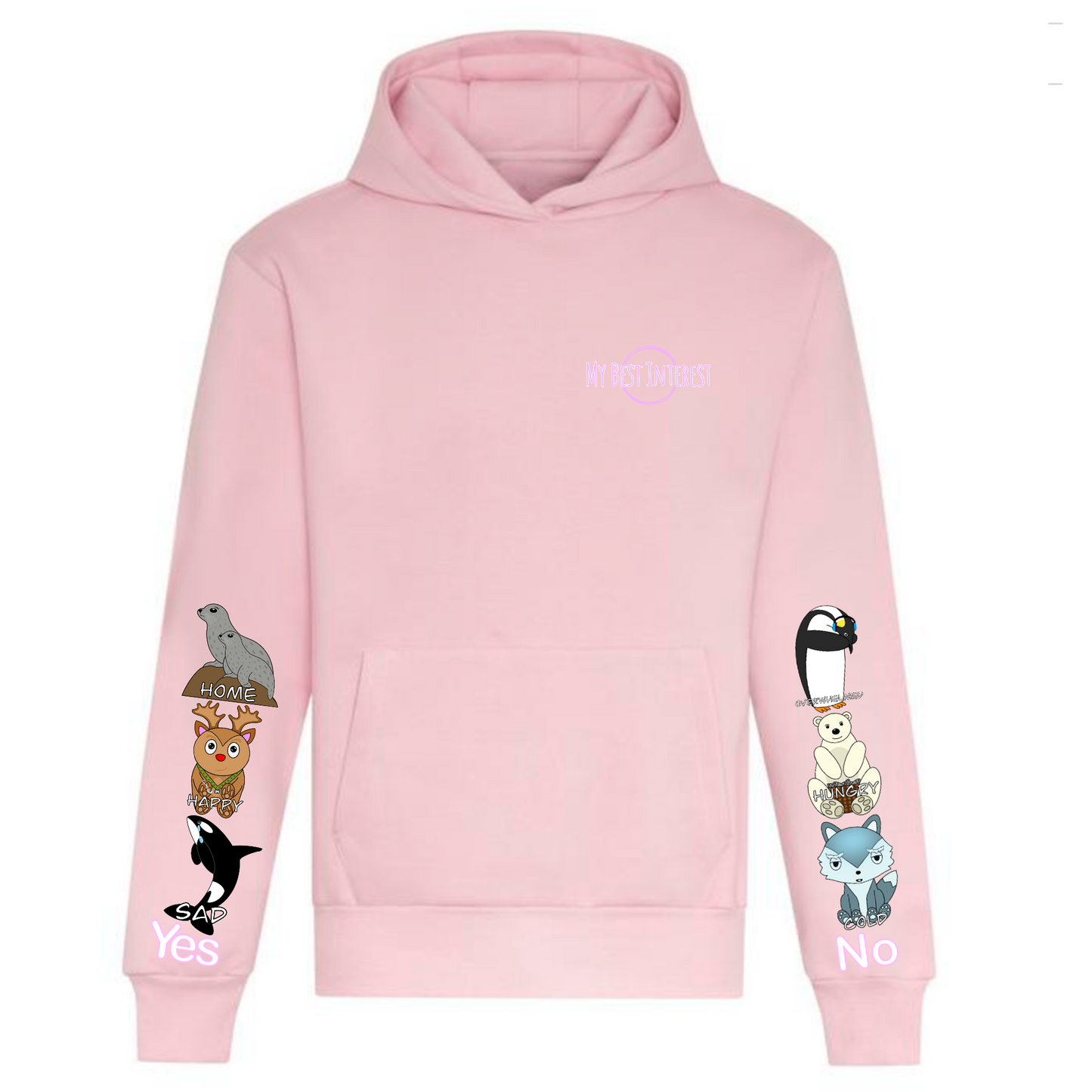 Adults Heavy Weight Arctic Animals Communication Hoodie