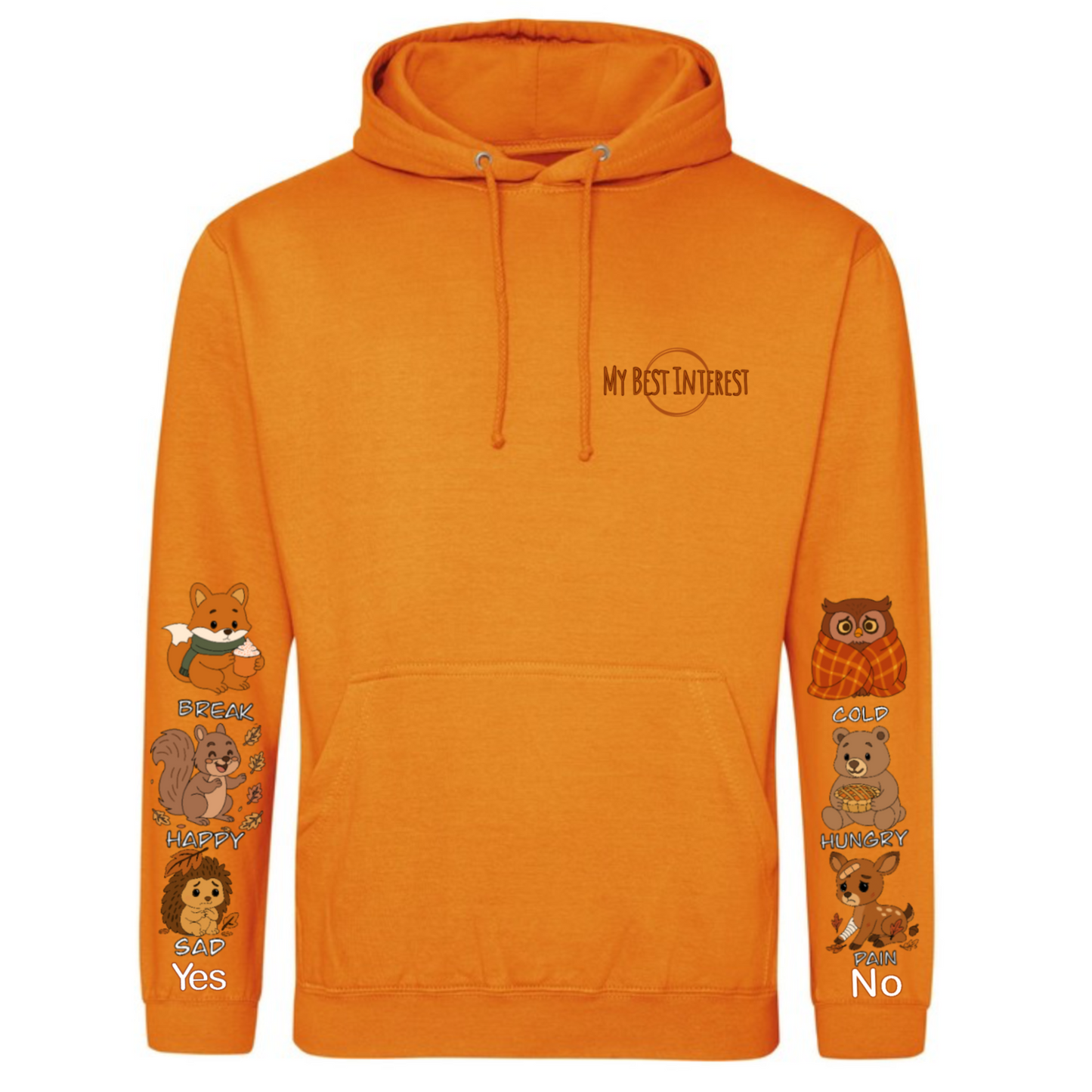 Adults Autumn Animals Communication Hoodie
