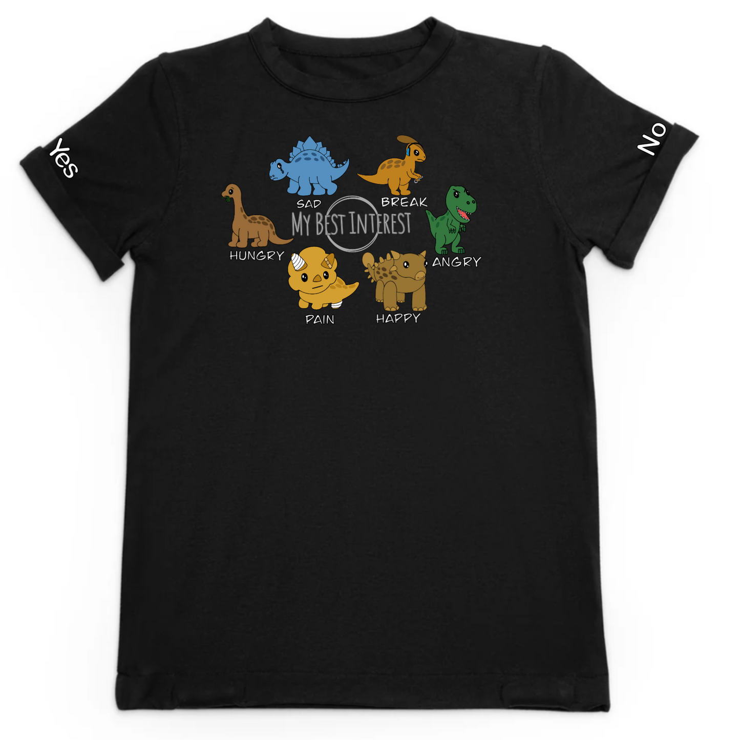 Kids Communication Comfa Fidget-T - Communication Clothing with built-in pop fidgets | Black