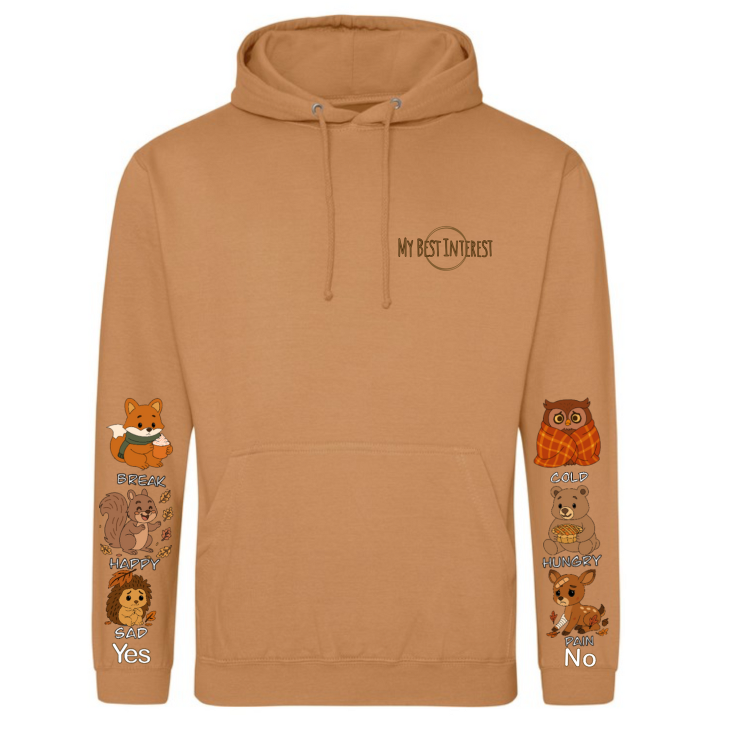 Adults Autumn Animals Communication Hoodie