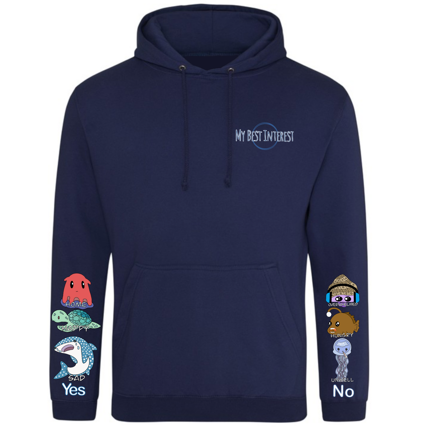 Adults Sea Creature Communication Hoodie