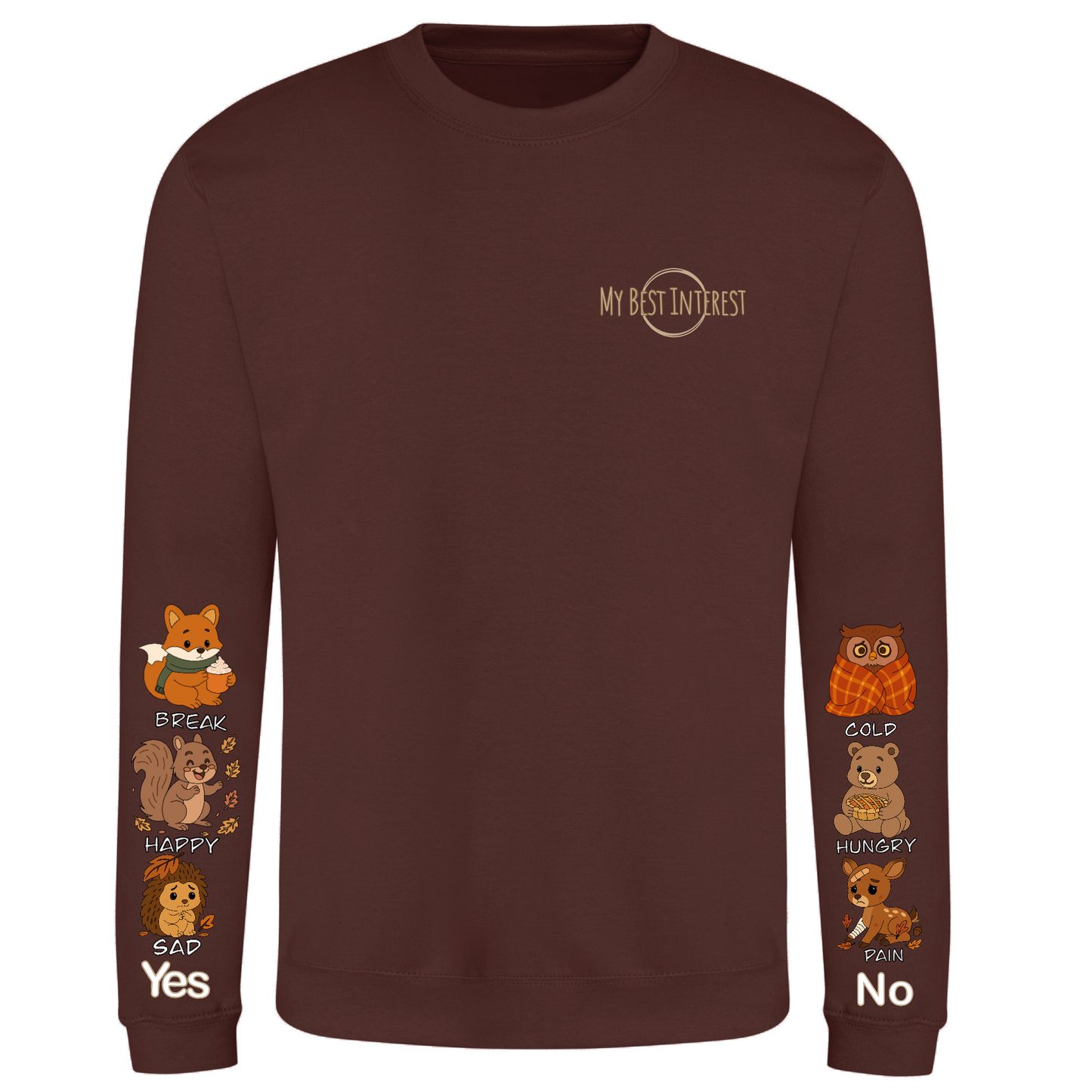 Adults Autumn Animals Communication Sweatshirt