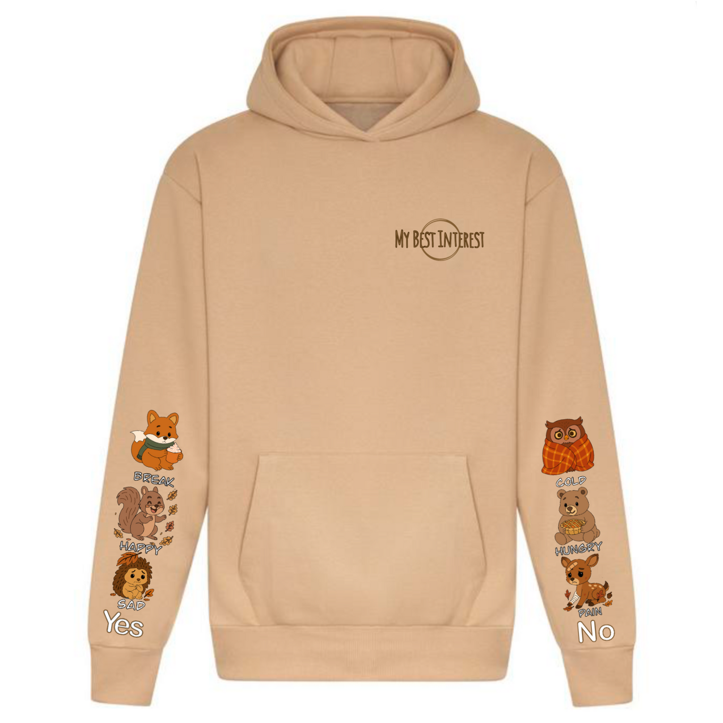 Kids Autumn Animals Communication Hoodie