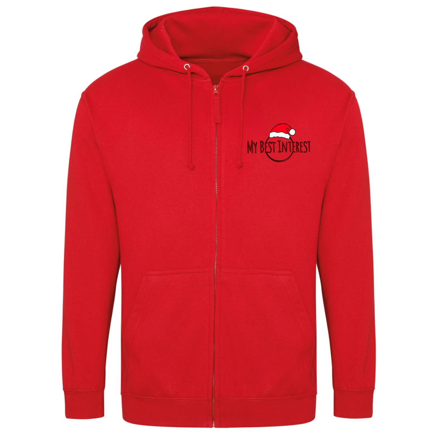 Adults Christmas Logo Zip Hoodie