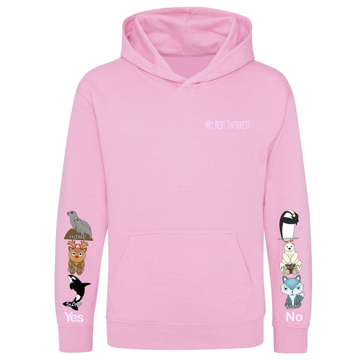 Kids Arctic Animals Communication Hoodie