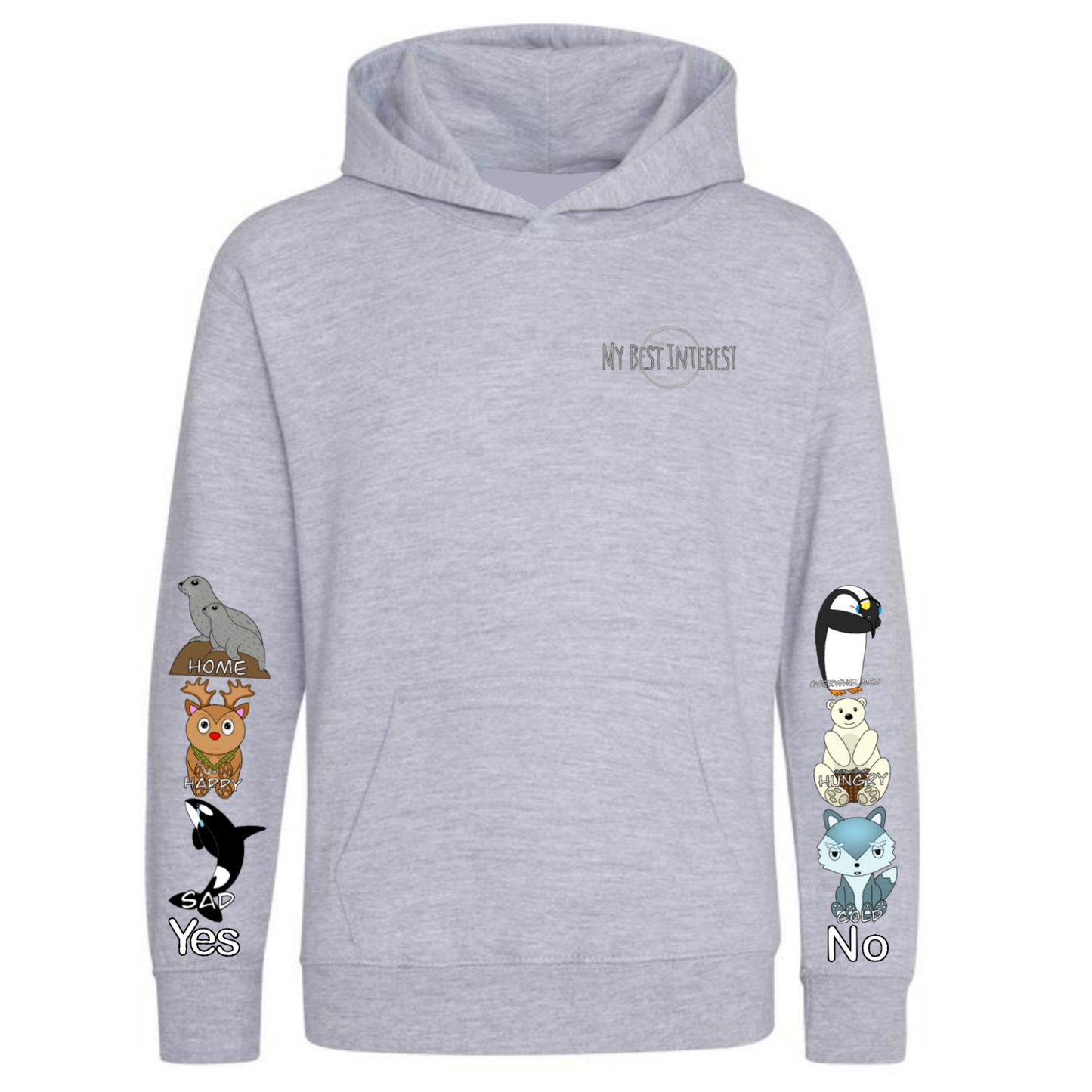 Kids Arctic Animals Communication Hoodie