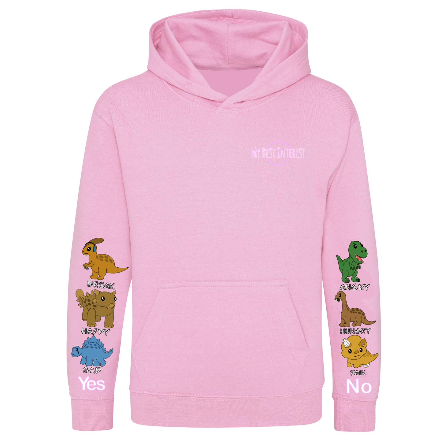 Adults Heavy Weight Dinosaur Communication Hoodie