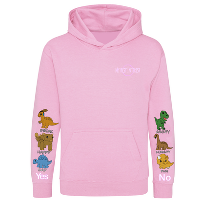 Adults Heavy Weight Dinosaur Communication Hoodie