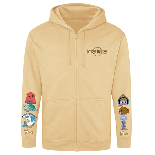 Kids Sea Creature Communication Zip Hoodie
