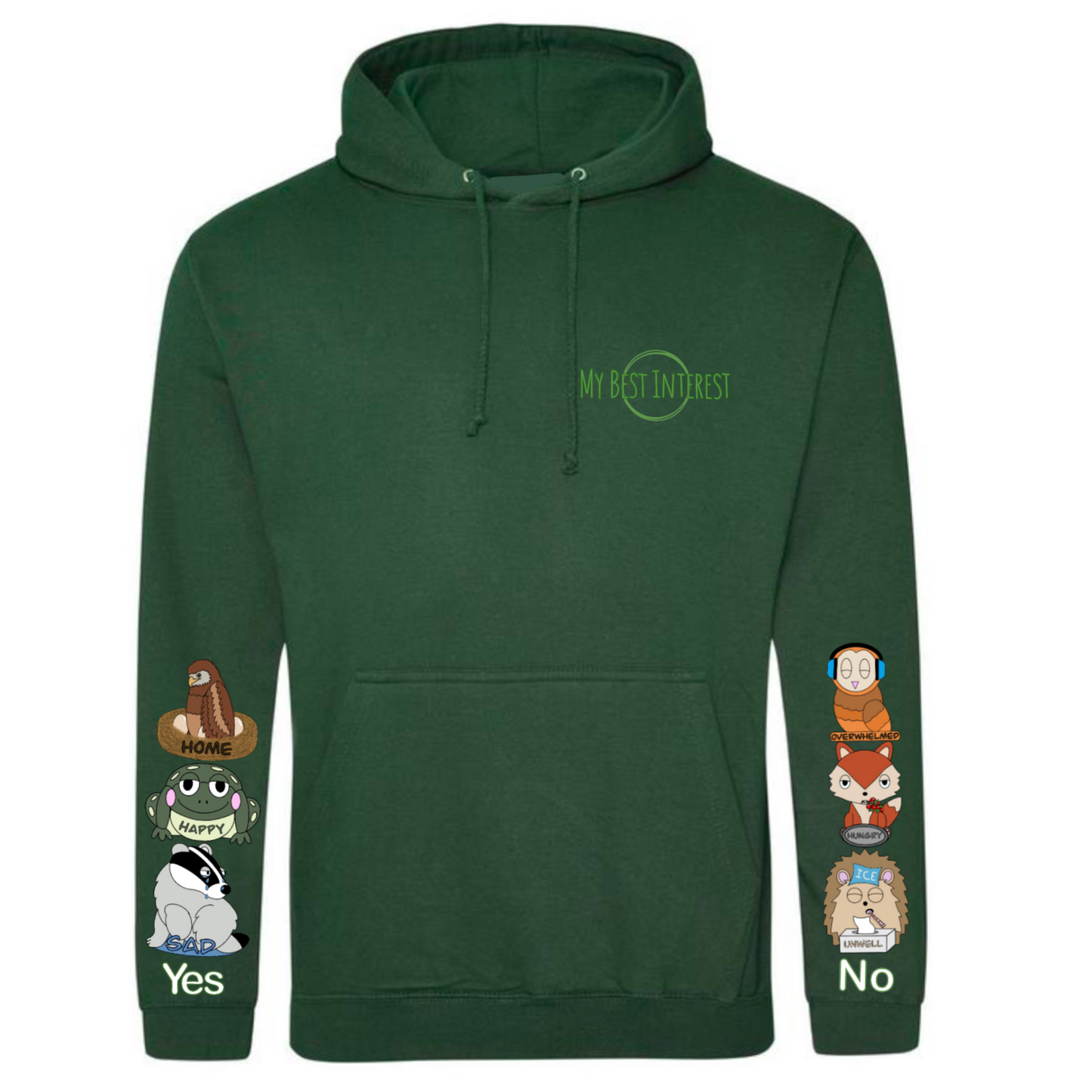 Adults Woodland Animal Communication Hoodie