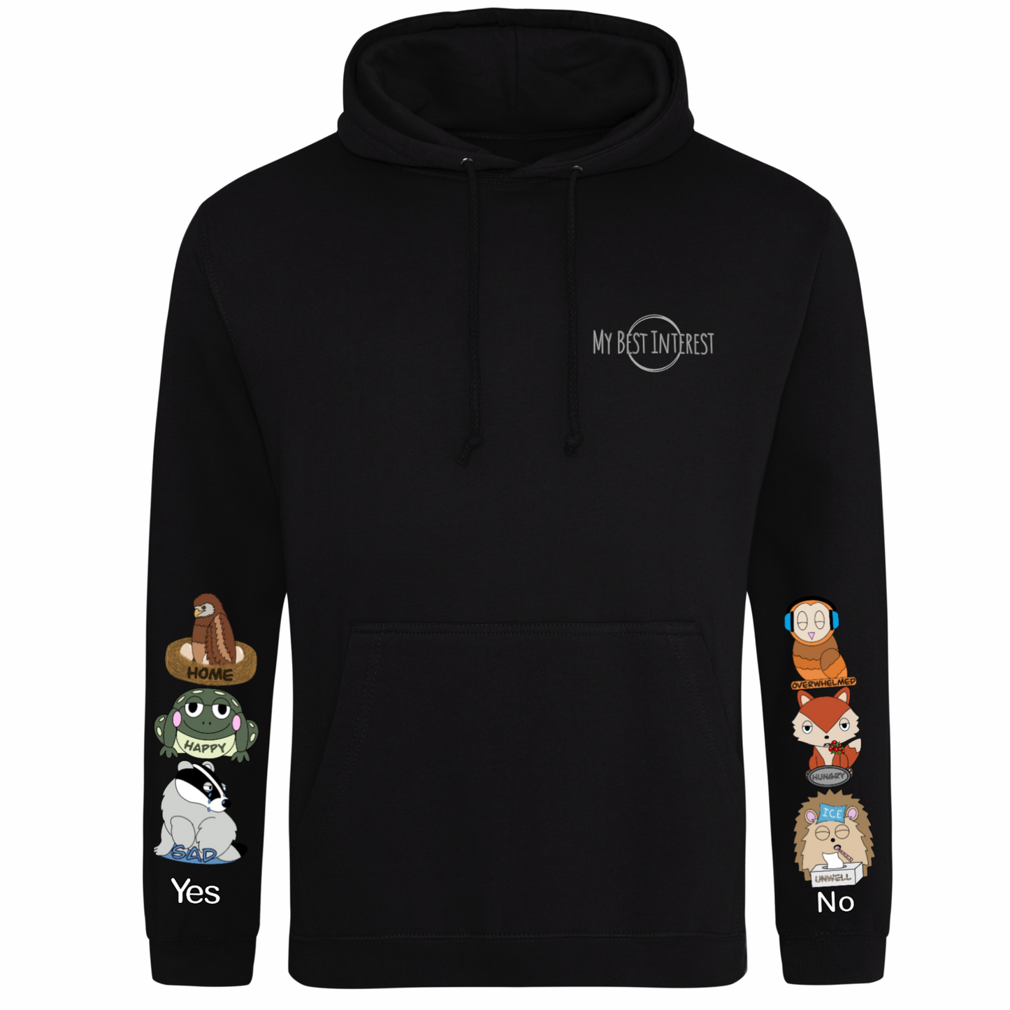Adults Woodland Animal Communication Hoodie