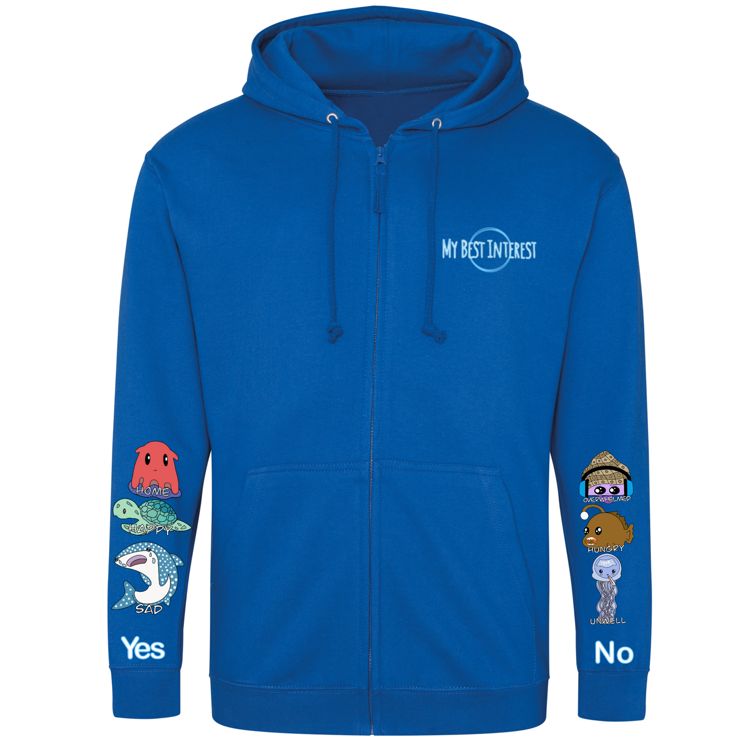 Kids Sea Creature Communication Zip Hoodie