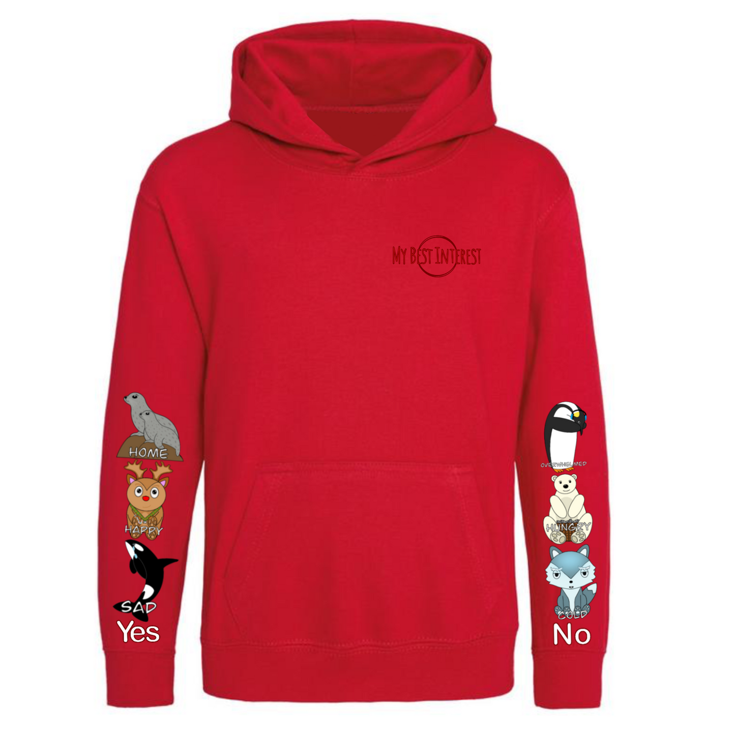 Kids Arctic Animals Communication Hoodie