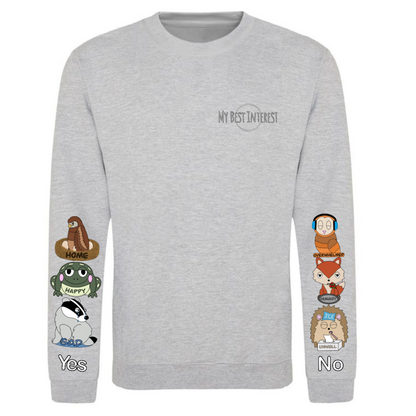 Adults Woodland Animal Communication Sweatshirt