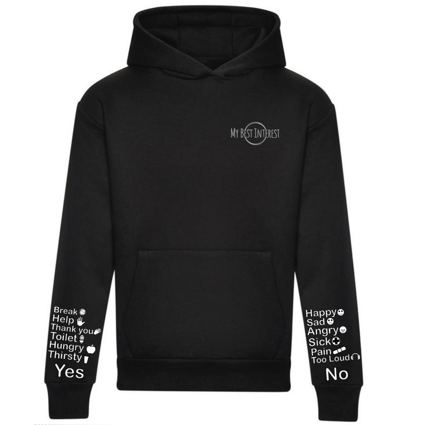 Adults Heavy Weight “Just Words” Communication Hoodie - Pre Order
