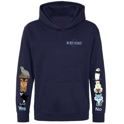 Kids Arctic Animals Communication Hoodie