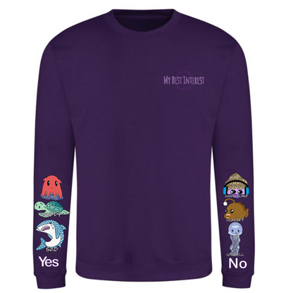 Kids Sea Creature Communication Sweatshirt