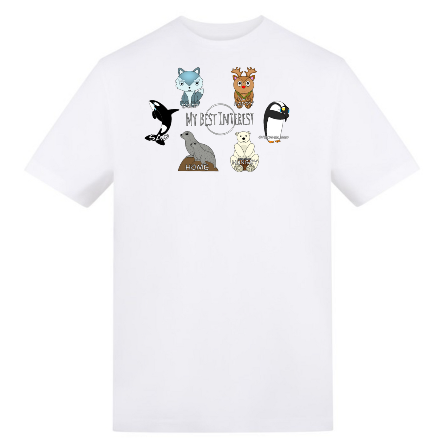 Kids Arctic Animals Communication Tshirt