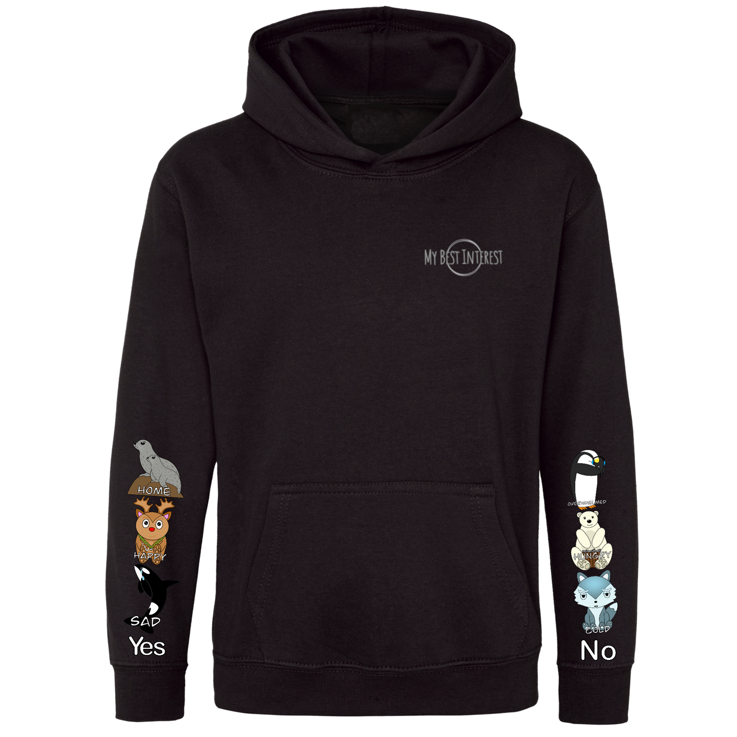 Kids Arctic Animals Communication Hoodie