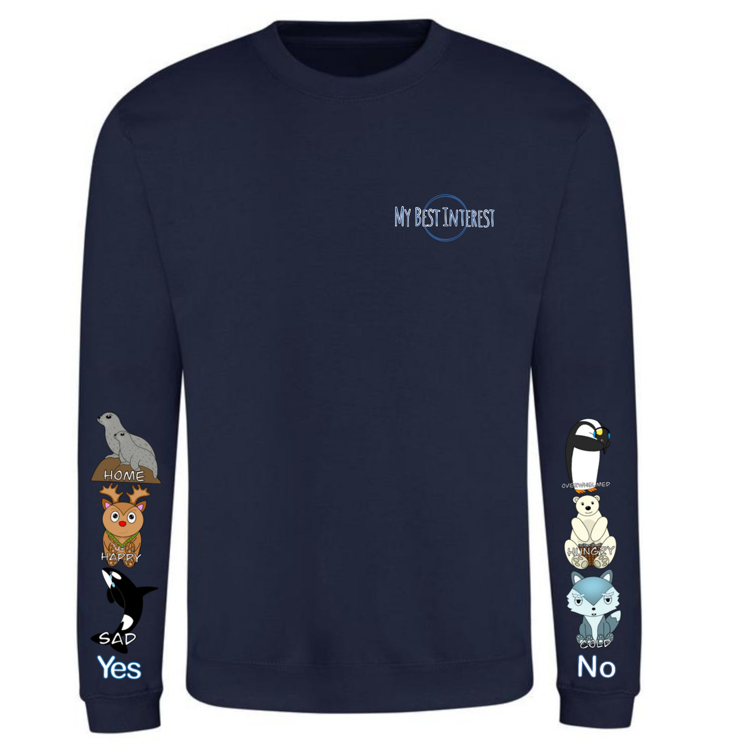 Kids Arctic Animals Communication Sweatshirt