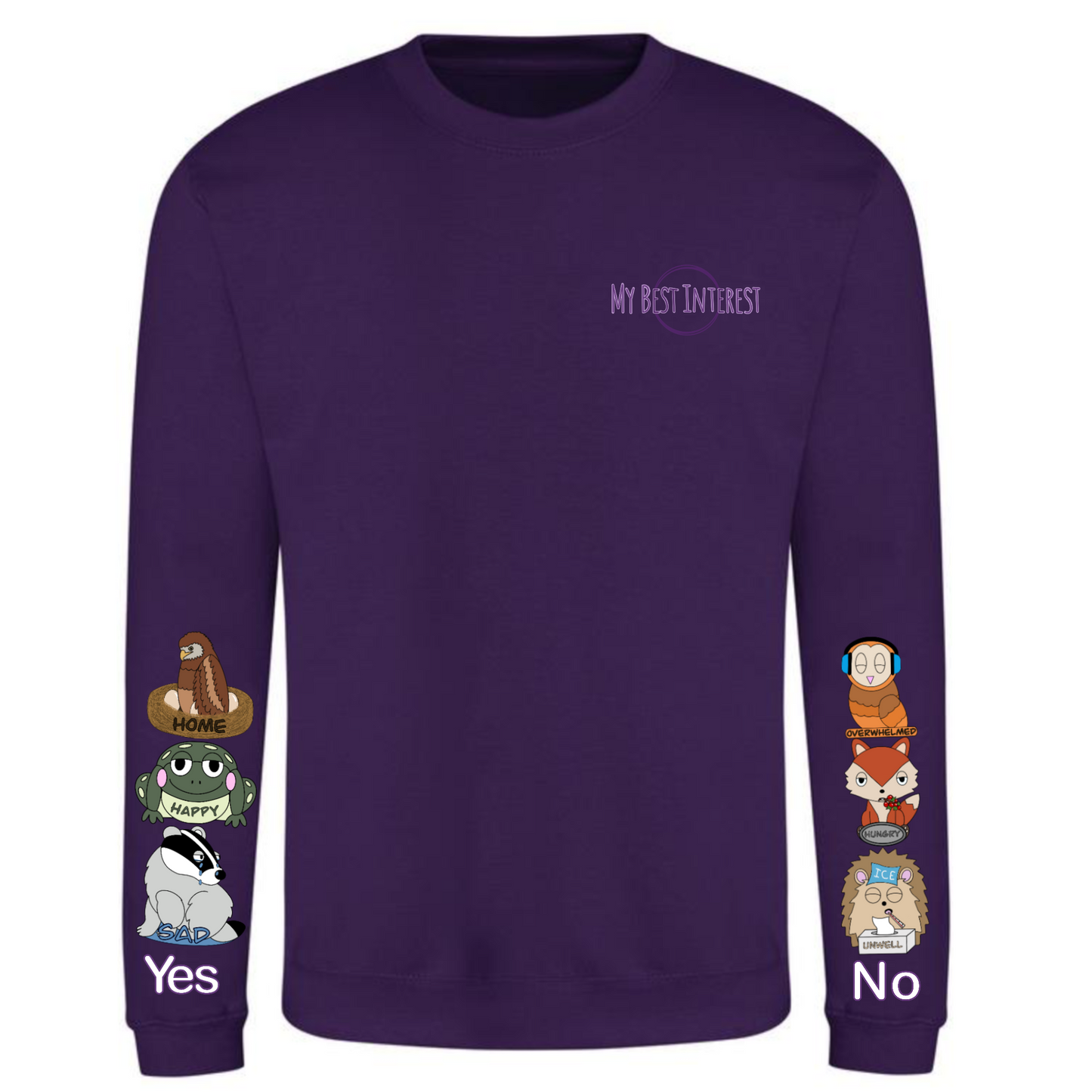 Kids Woodland Animal Communication Sweatshirt