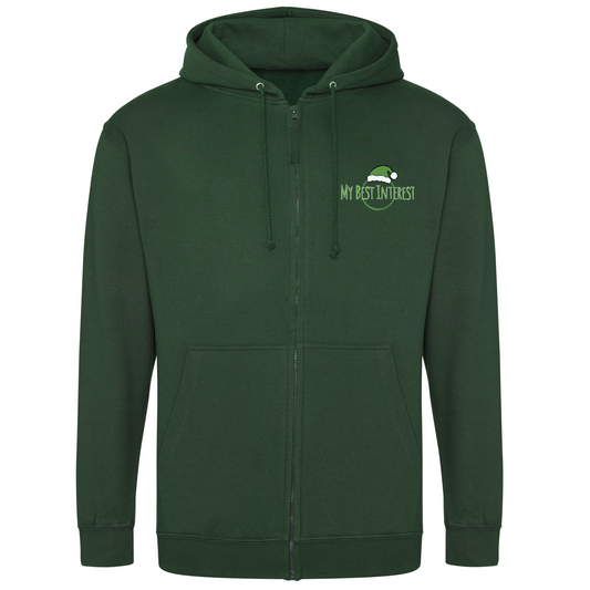 Adults Christmas Logo Zip Hoodie
