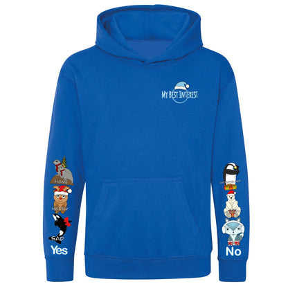 Adults Christmas Arctic Animals Communication Hoodie
