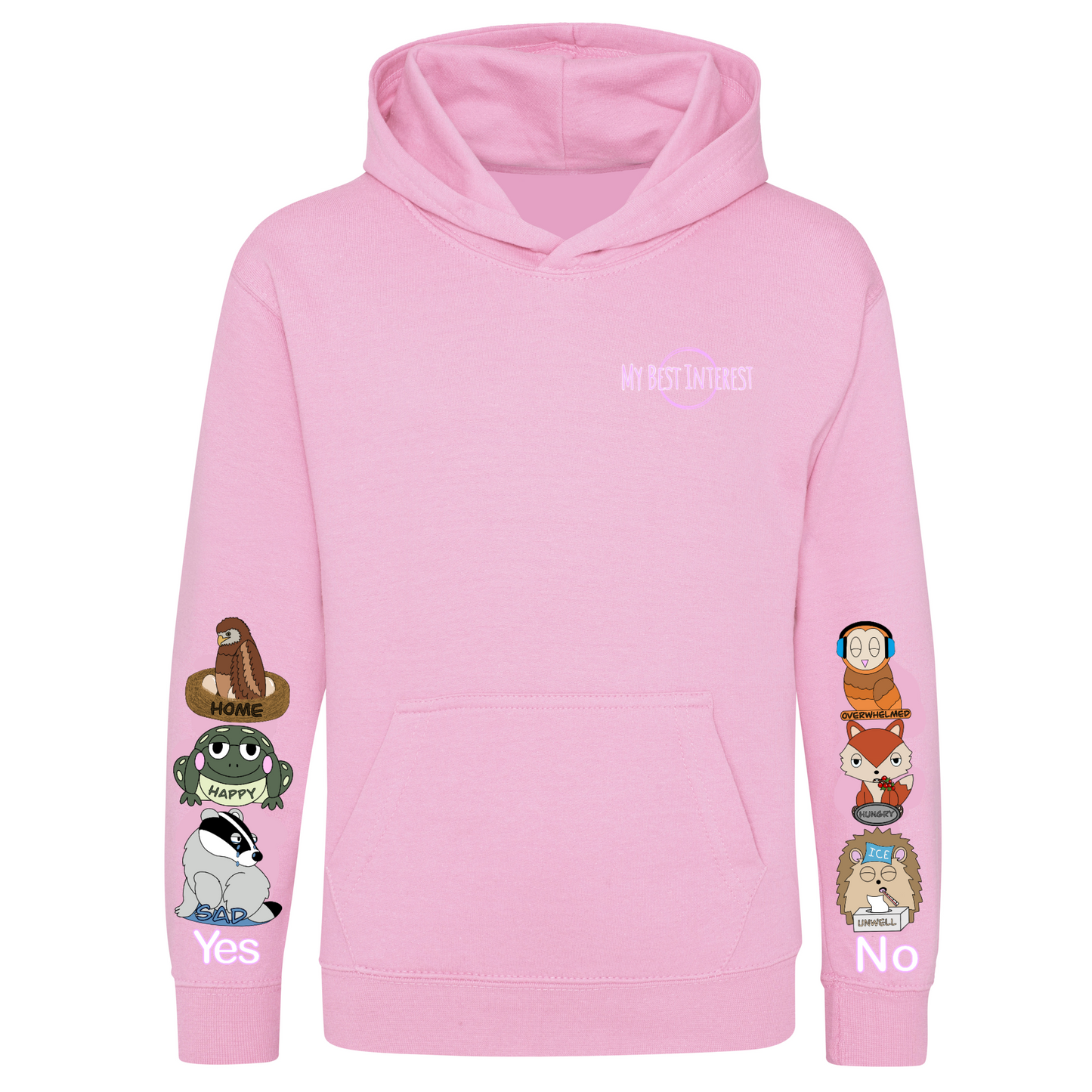 Kids Woodland Animal Communication Hoodie