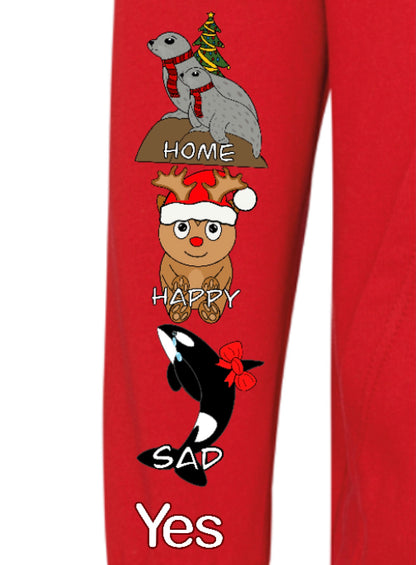 Adults Christmas Arctic Animals Communication Sweatshirt