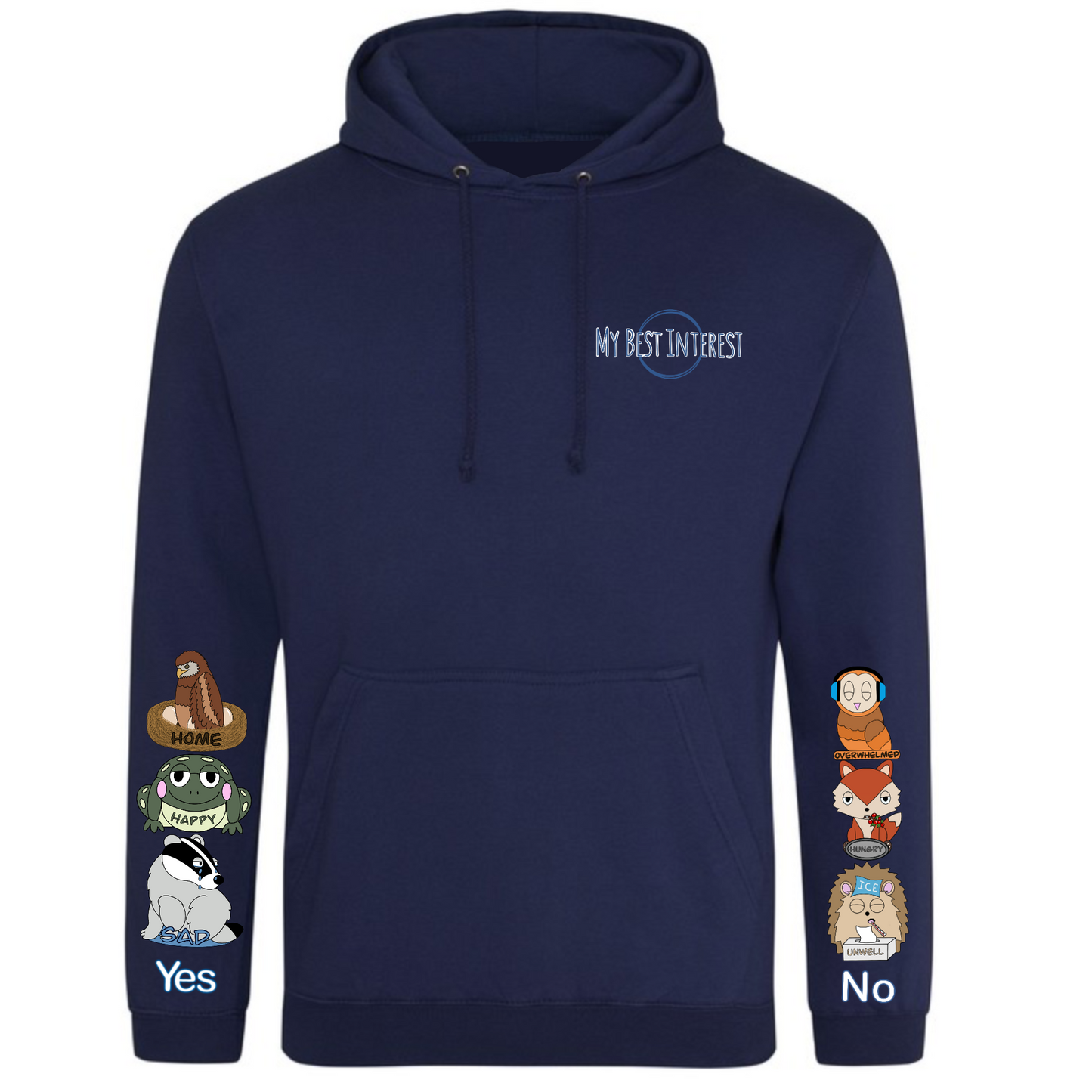 Adults Woodland Animal Communication Hoodie