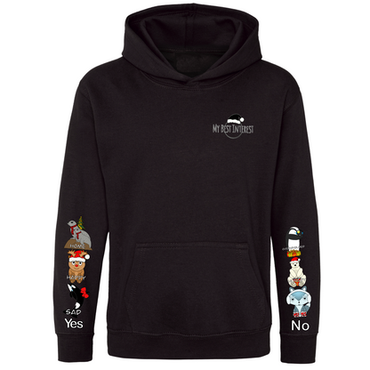 Adults Christmas Arctic Animals Communication Hoodie