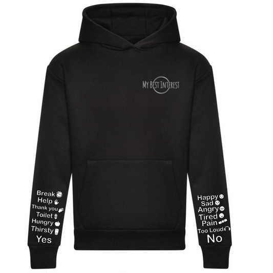 Adults Heavy Weight “Just Words” Communication Hoodie - Pre Order