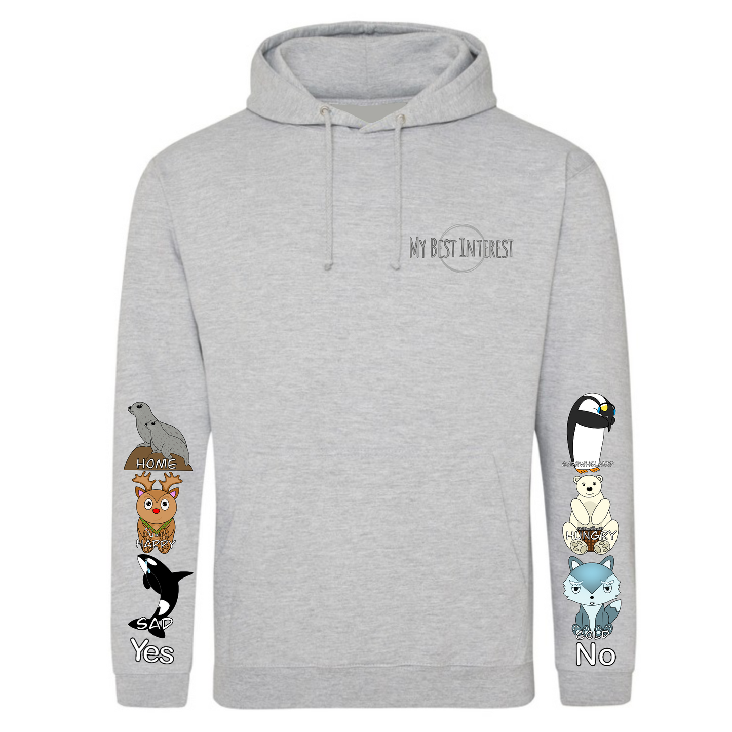 Adults Arctic Animals Communication Hoodie