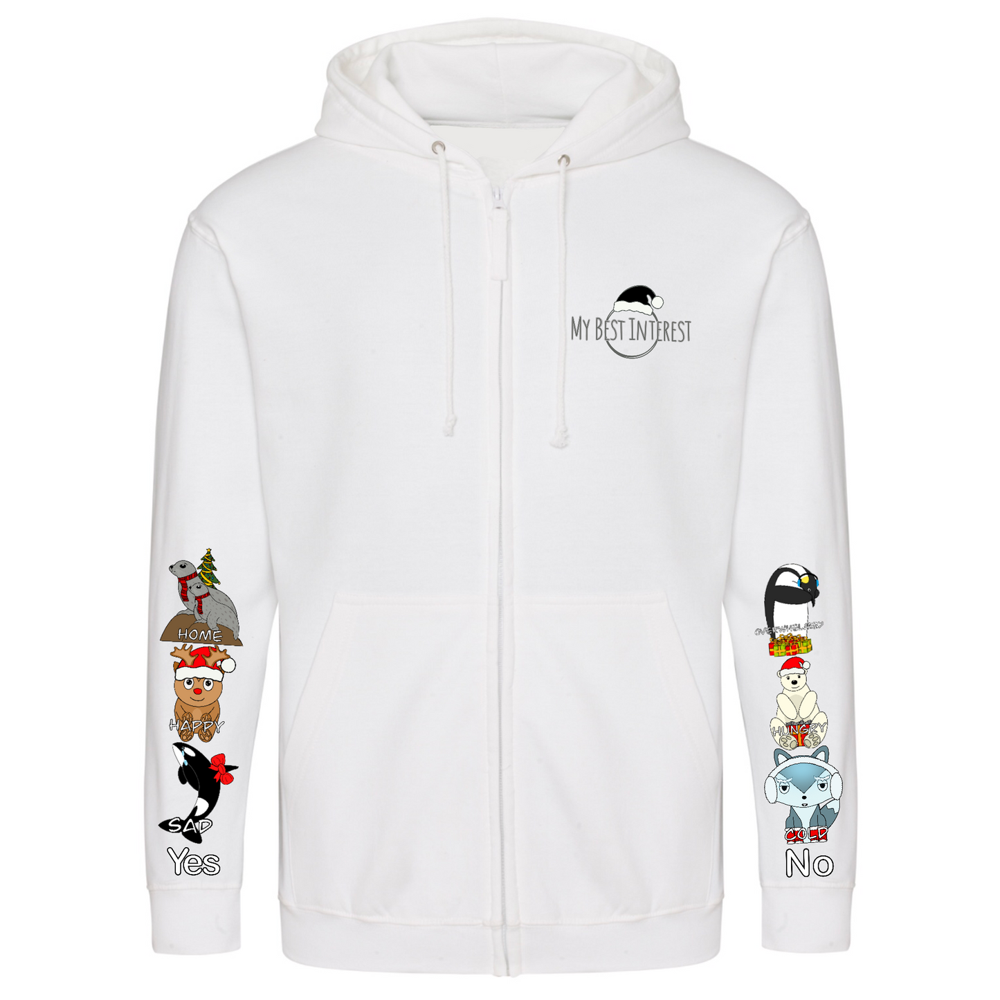 Kids Christmas Communication Zip Hoodie