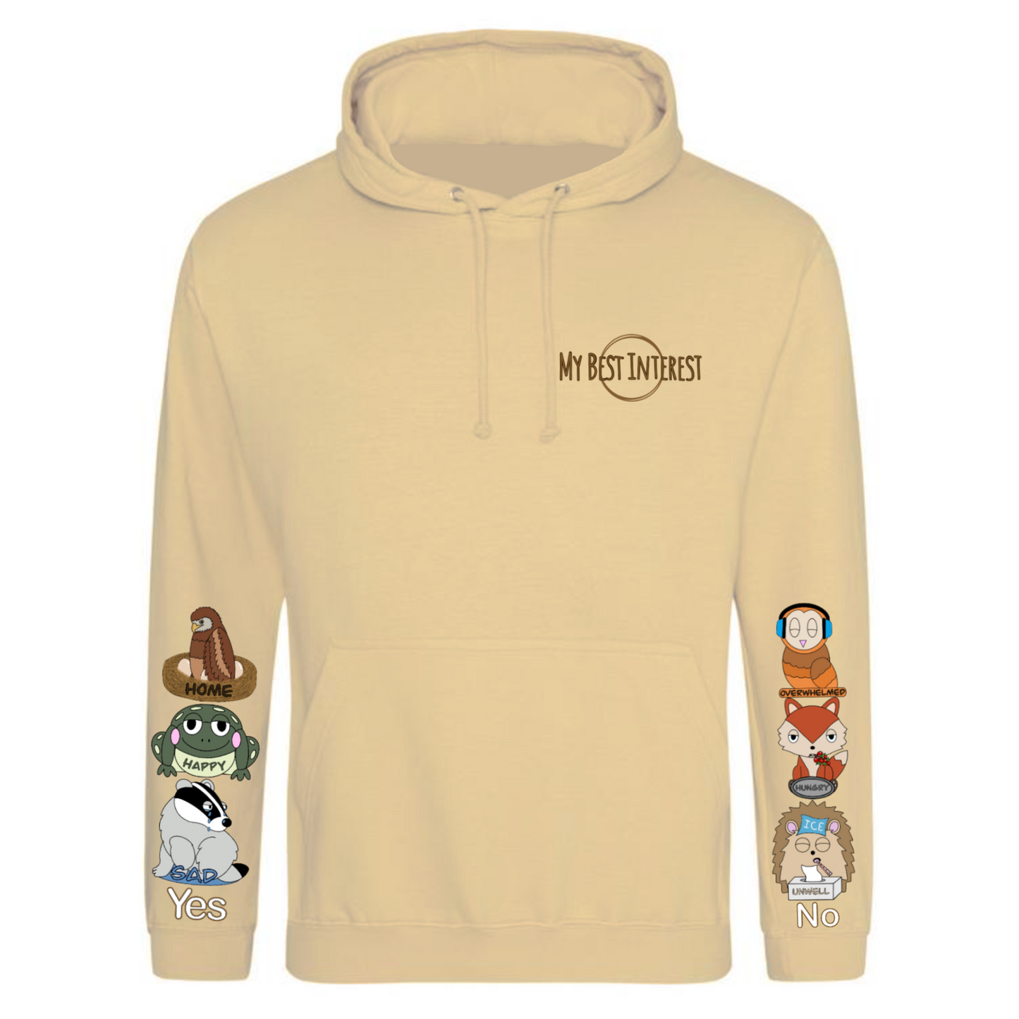 Adults Woodland Animal Communication Hoodie