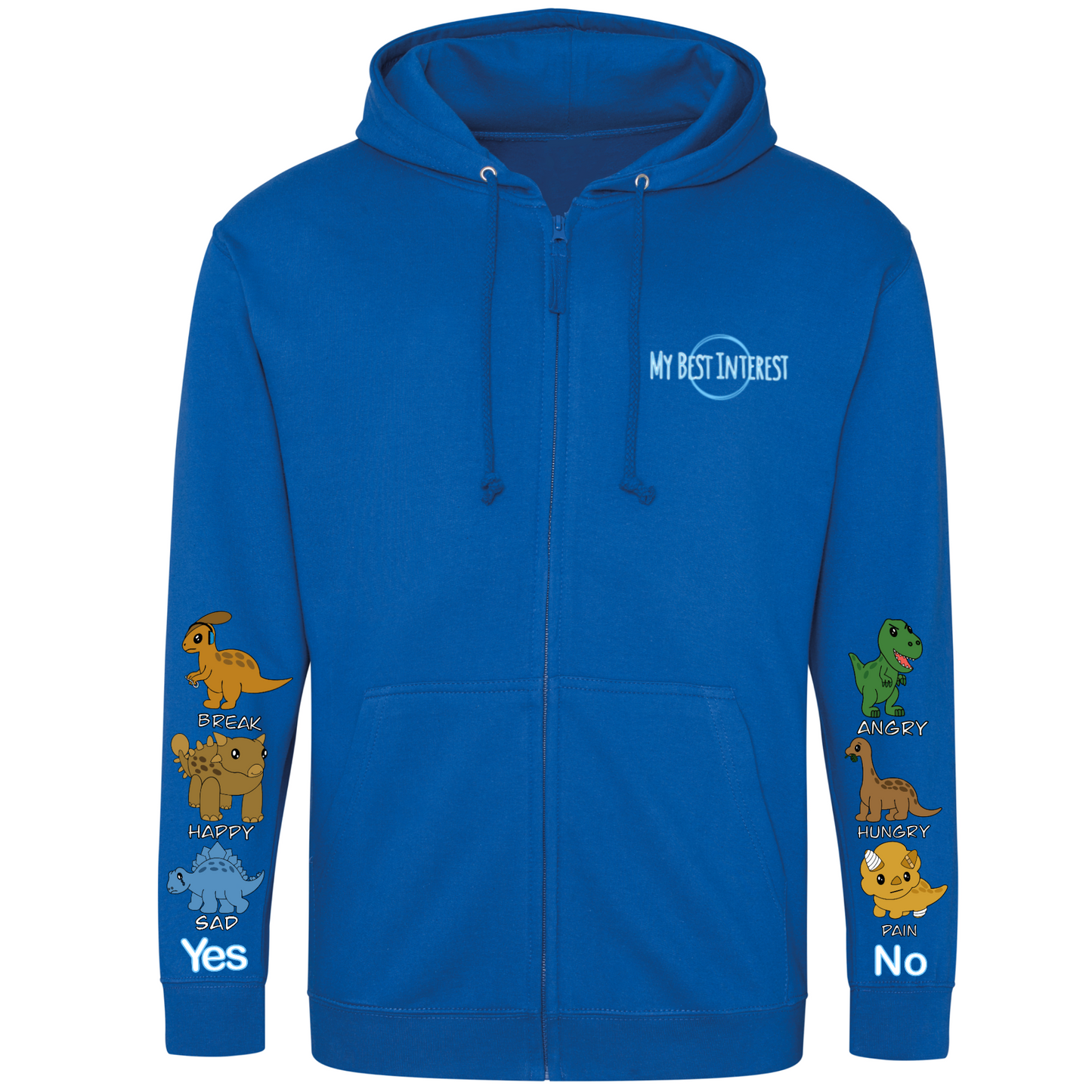 Adults Dinosaur Communication Zip Hoodie