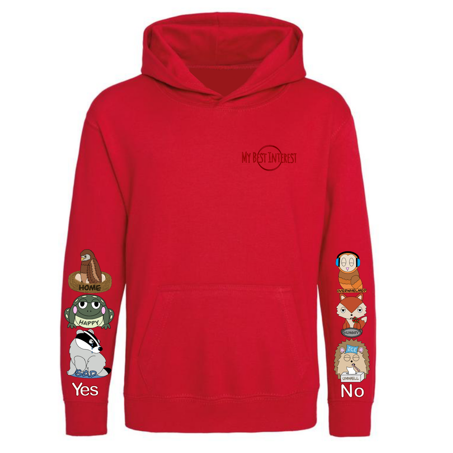 Kids Woodland Animal Communication Hoodie