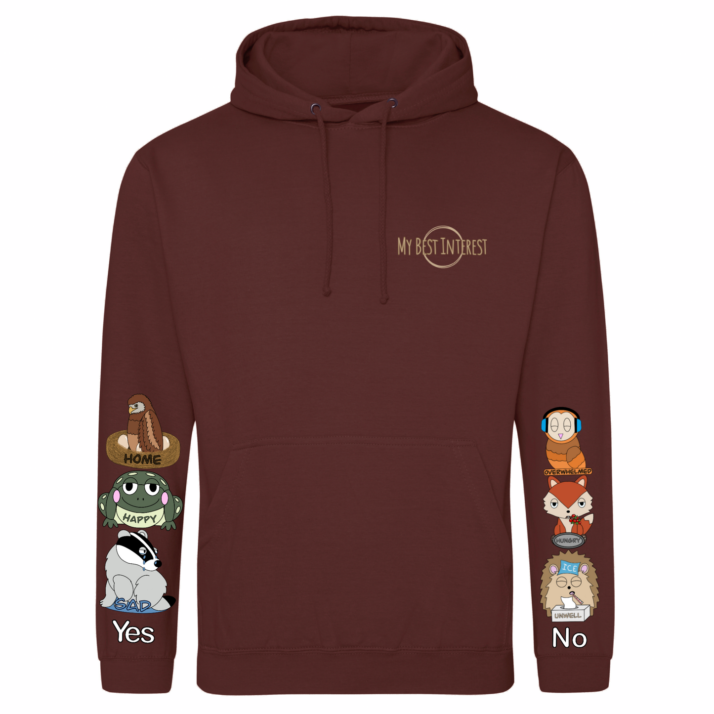Adults Woodland Animal Communication Hoodie