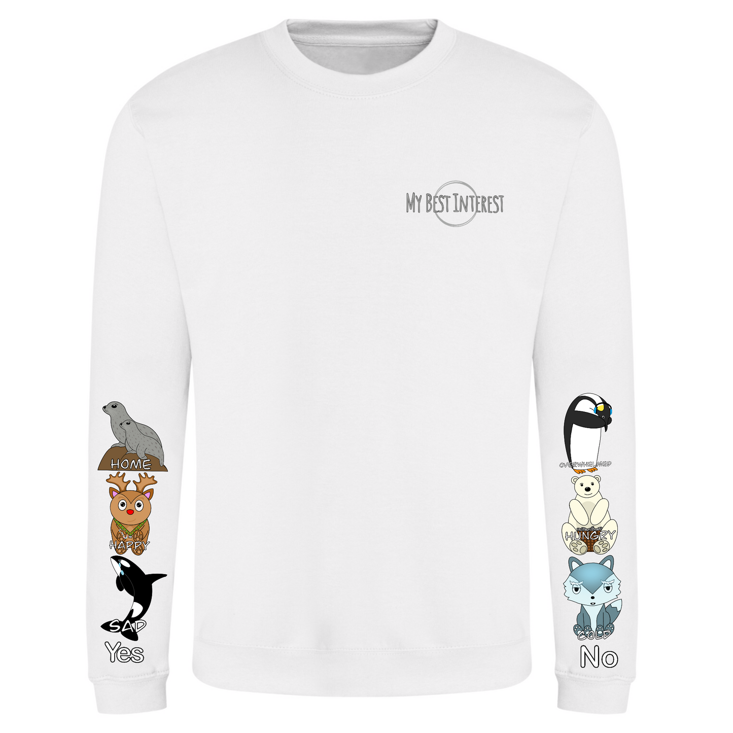 Kids Arctic Animals Communication Sweatshirt