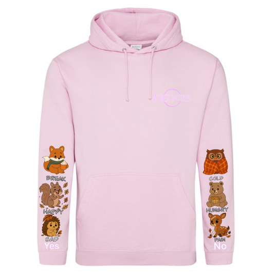 Adults Autumn Animals Communication Hoodie