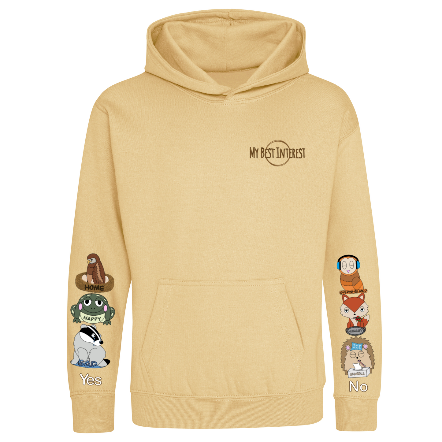 Kids Woodland Animal Communication Hoodie
