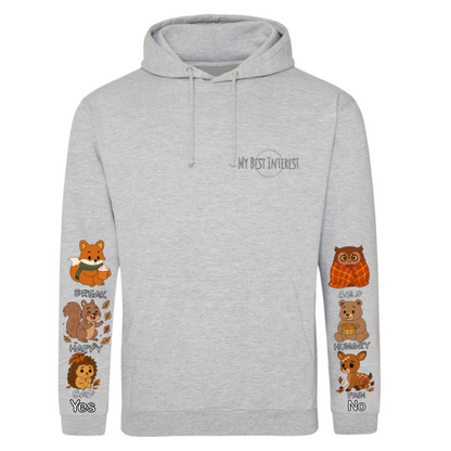 Adults Autumn Animals Communication Hoodie