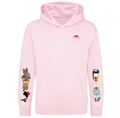 Adults Christmas Arctic Animals Communication Hoodie