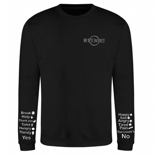 Adults “Just Words” Communication Sweatshirt - Pre Order